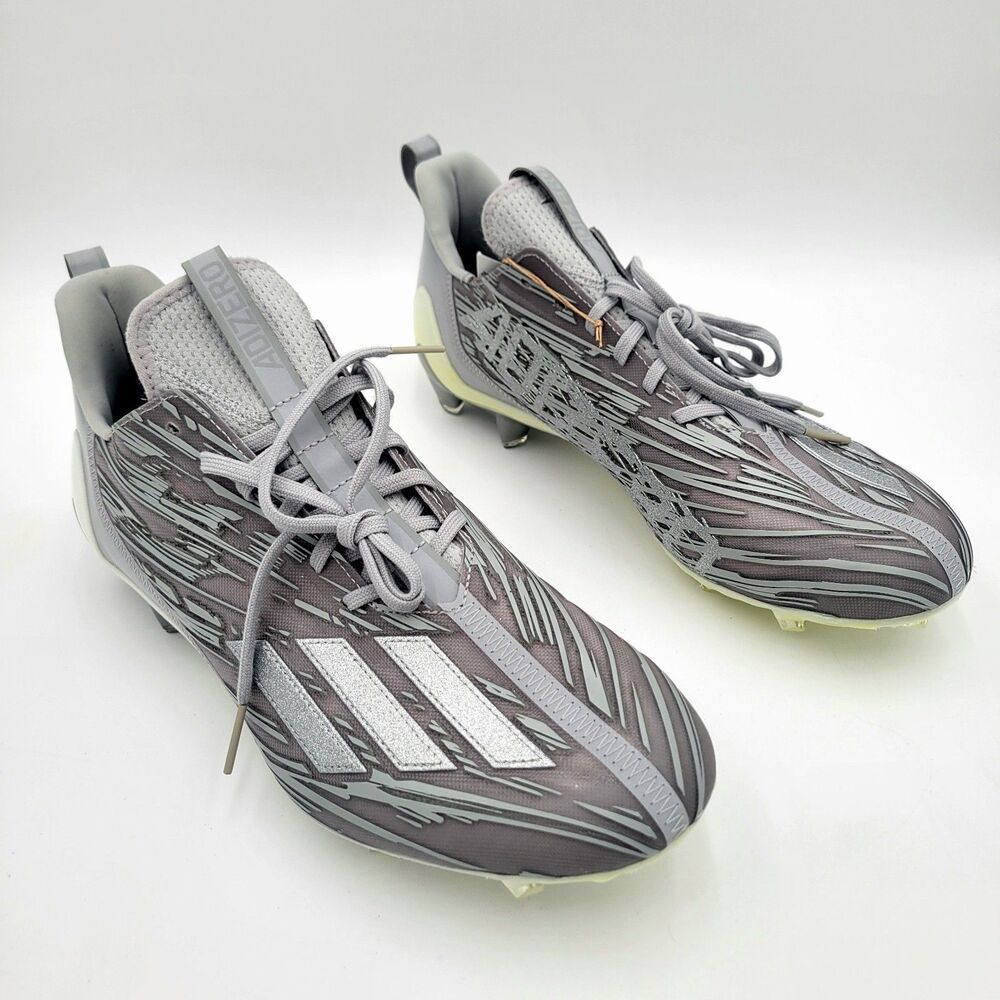 Adidas Adizero Football Cleats Silver Metallic Grey GX5414 Men Size 13 NEW